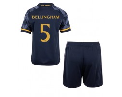 Real Madrid Jude Bellingham #5 Koszulka Wyjazdowych Dziecięca 2023-24 Krótki Rękaw (+ Krótkie spodenki)